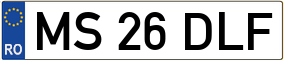 Truck License Plate